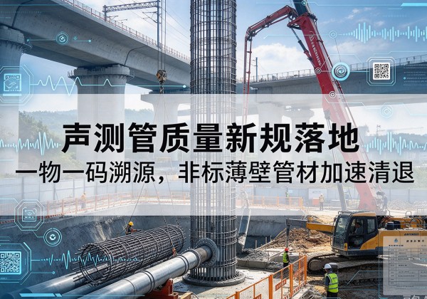 武川声测管质量新规落地，一物一码溯源，非标薄壁管材加速清退