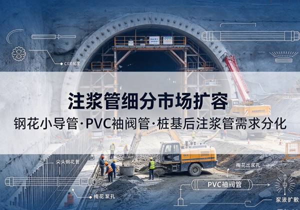 武川注浆管细分市场扩容，隧道钢花小导管、PVC 袖阀管、桩基后注浆管需求分化